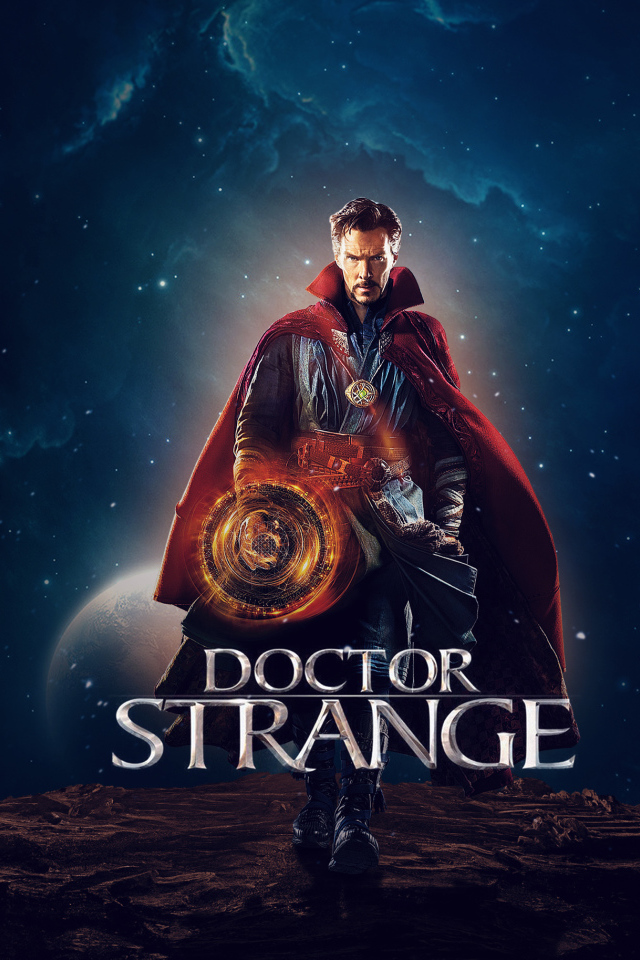Actor Benedict Cumberbatch in the film Doctor Strange