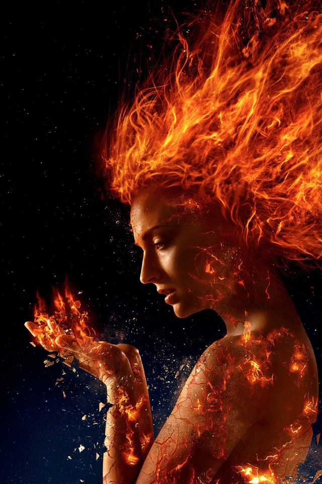 Актриса Софи Тернер в фантастическом фильме Люди Икс. Тёмный Феникс, 2018