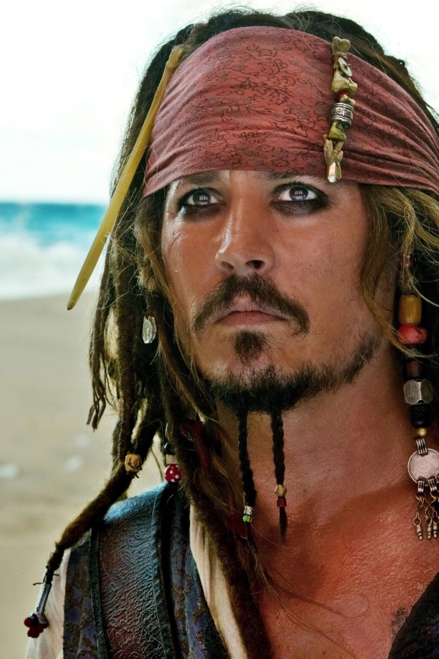 Captain Jack Sparrow in the movie 