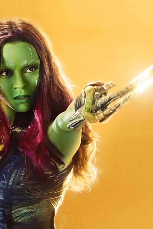 Гамора, персонаж фантастического фильма Мстители: Война бесконечности