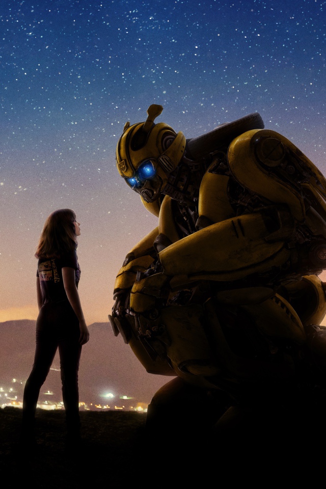 Постер нового фантастического фильма Бамблби (Трансформеры 6), 2018