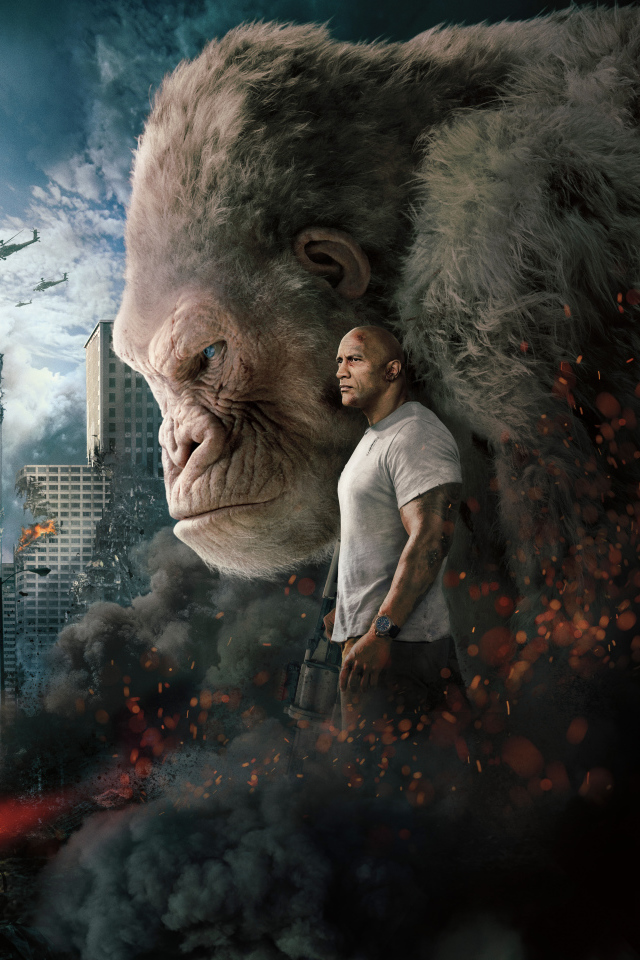 Персонажи фильма Рэмпейдж, 2018