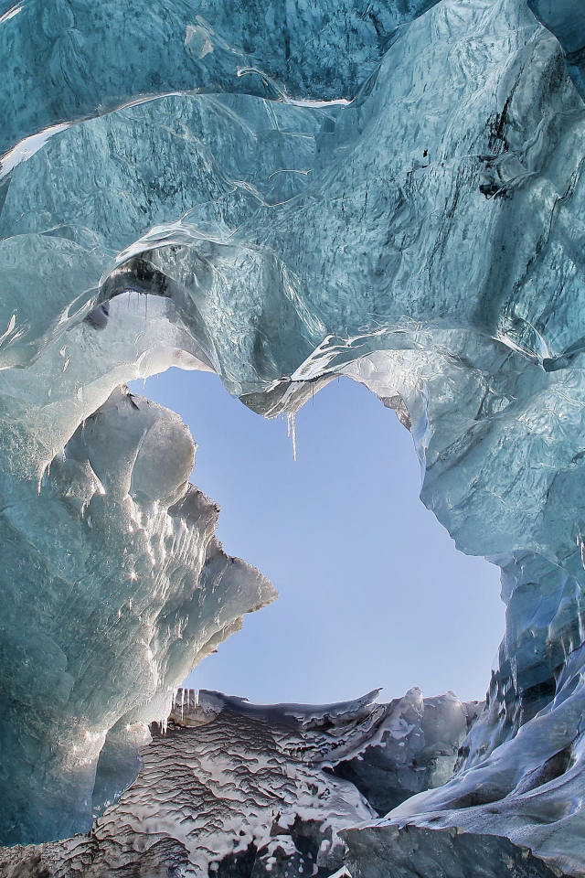 Красивый ледник Ватнайёкюдль, Исландия