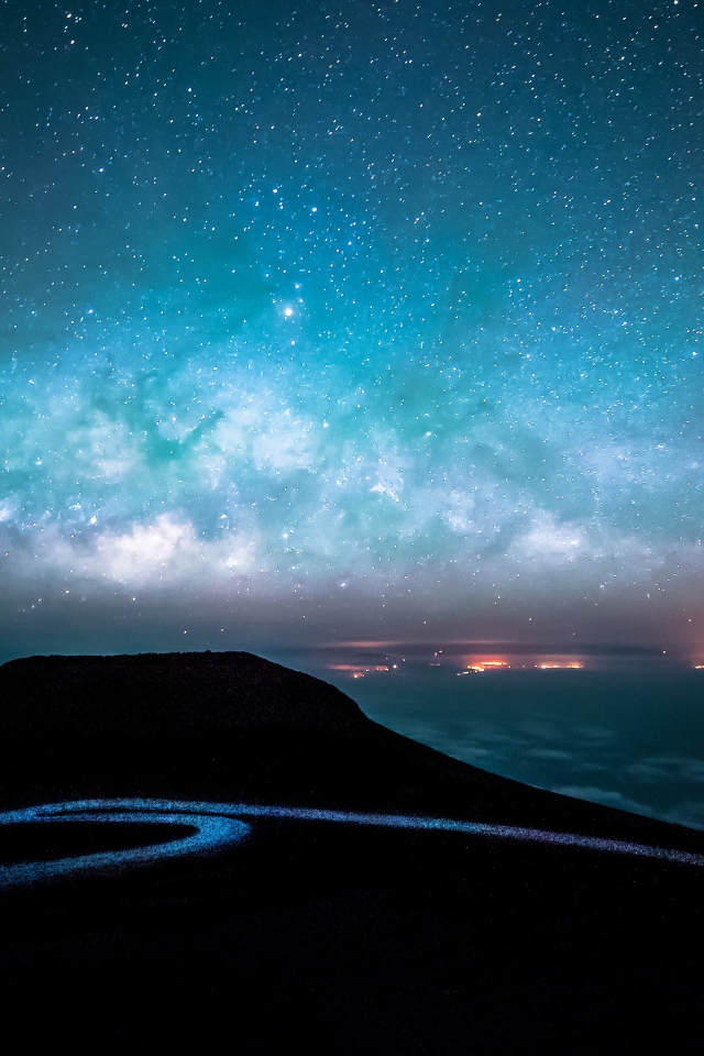 Красивое ночное звездное небо