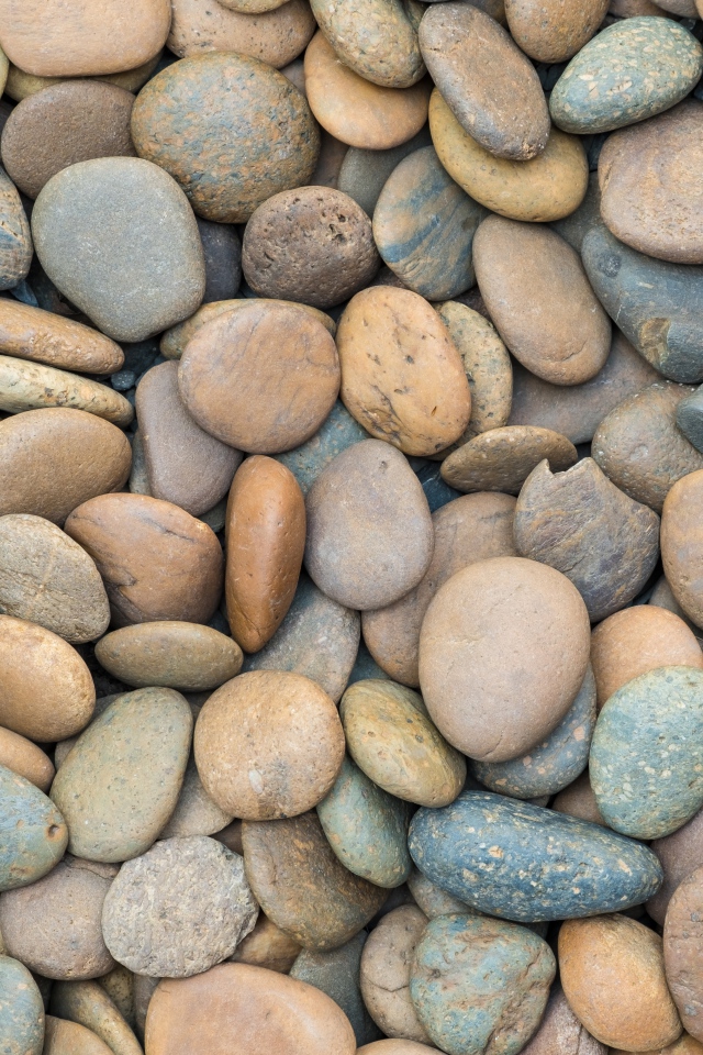 Разноцветные морские камни крупным планом