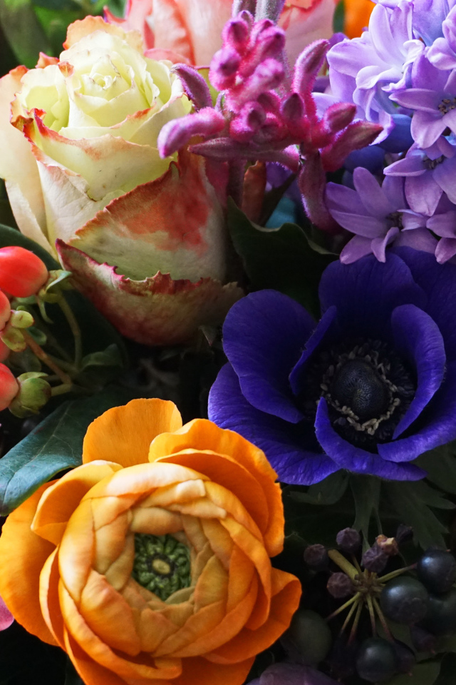 Красивый букет крупным планом