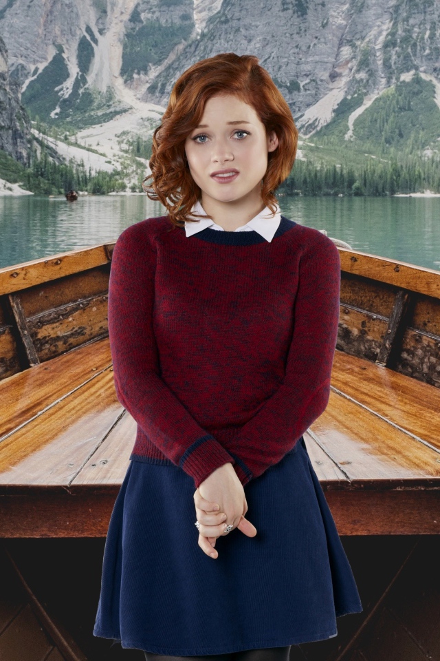 Американская актриса Джейн Леви в лодке