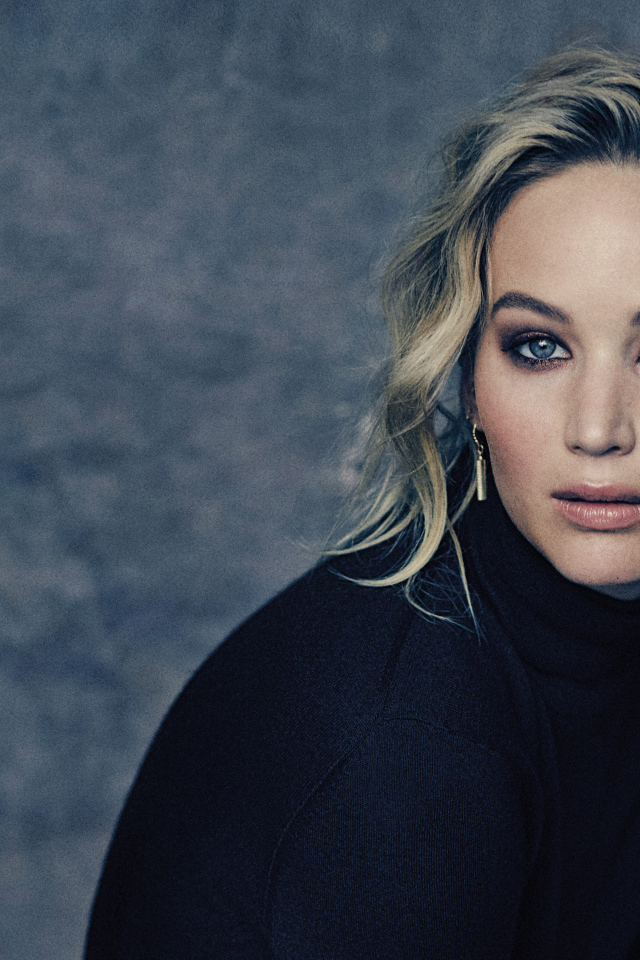 Голубоглазая популярная актриса Дженнифер Лоуренс