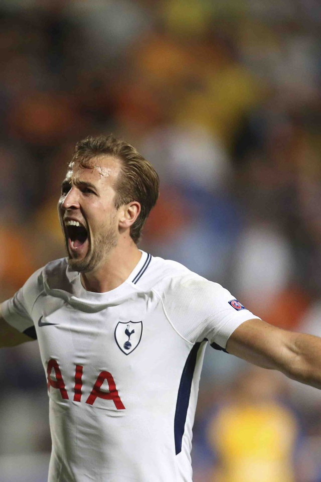 Английский футболист Гарри Кейн радуется победе