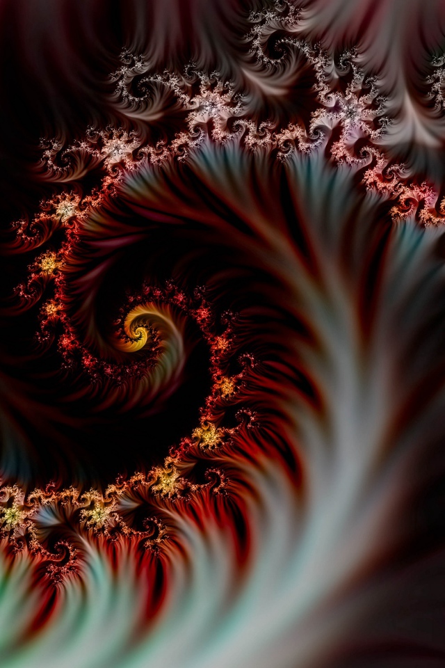 Красивый абстрактный коричневый волнистый рисунок