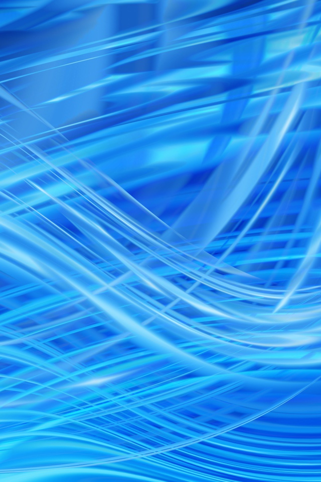 Яркие голубые абстрактные волны 