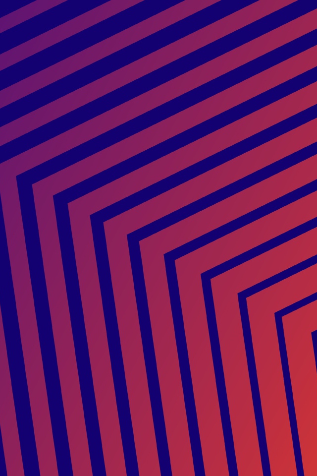 Разные голубые и оранжевые линии 3д графика