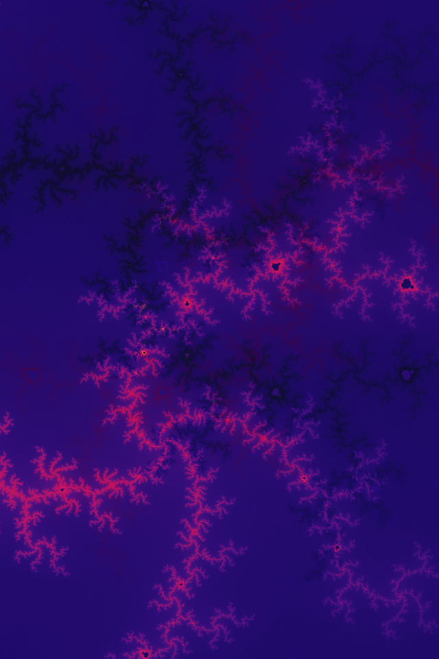 Морозный фрактальный рисунок 