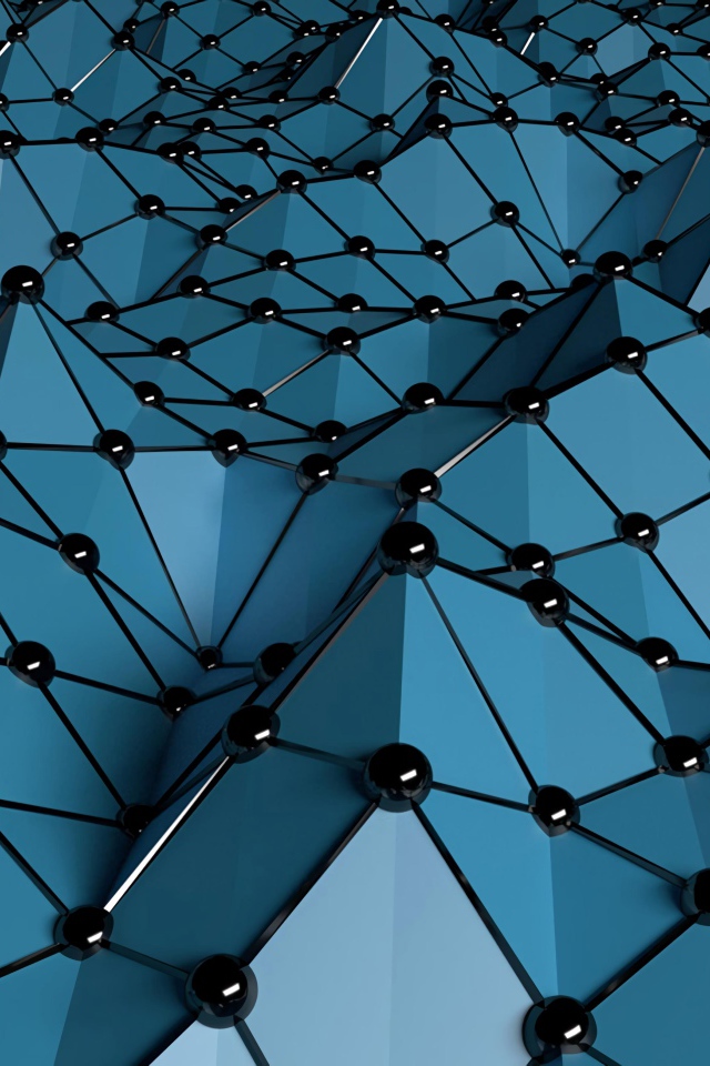 Серые геометрические фигуры с черными точками 3д графика