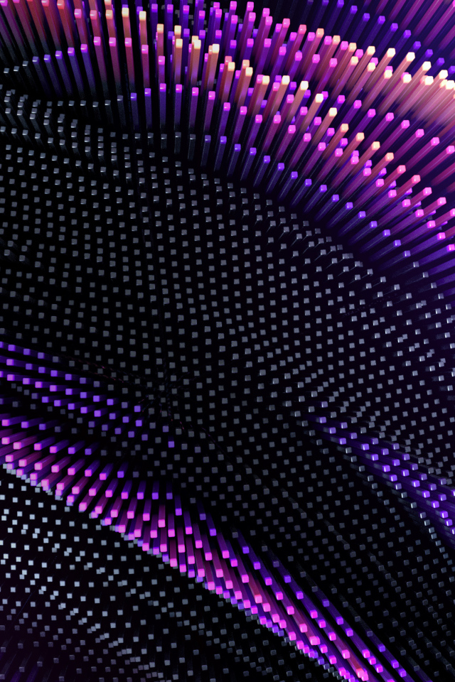 Сиреневые неоновые абстрактные линии 