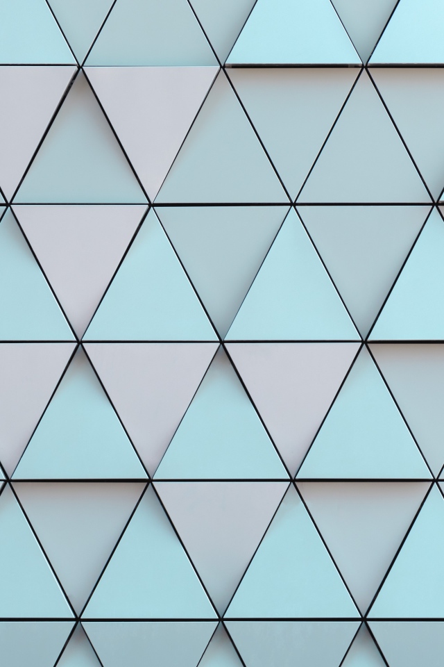 Разноцветные треугольники с черными линиями 3д графика