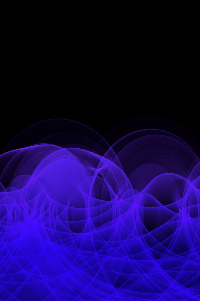 Неоновый синий дым на черном фоне