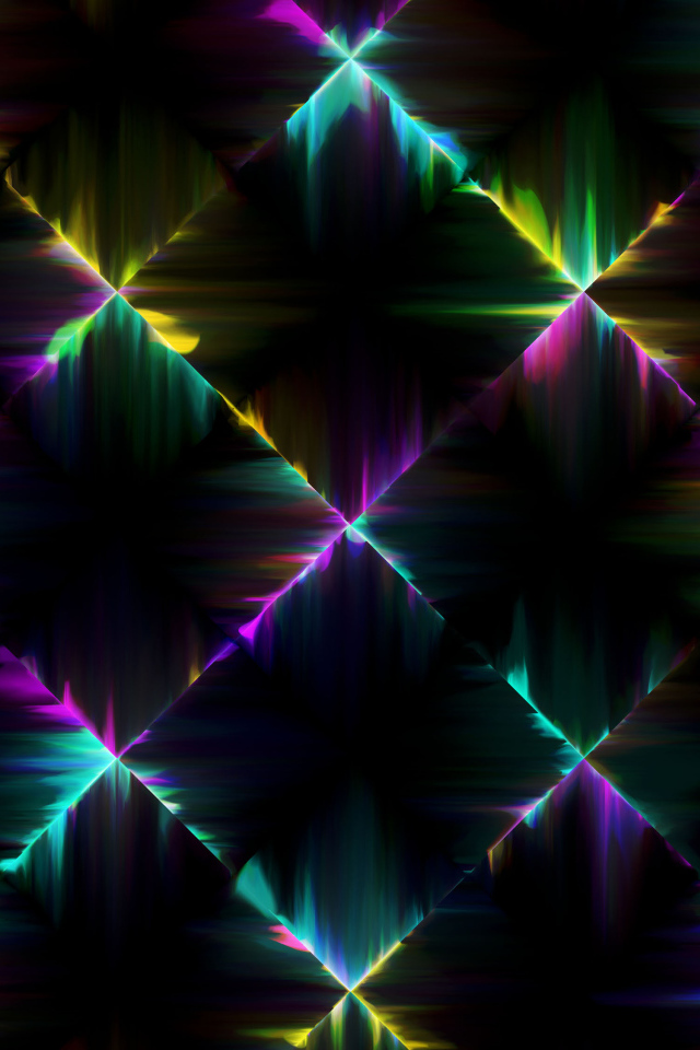 Неоновые разноцветные линии 