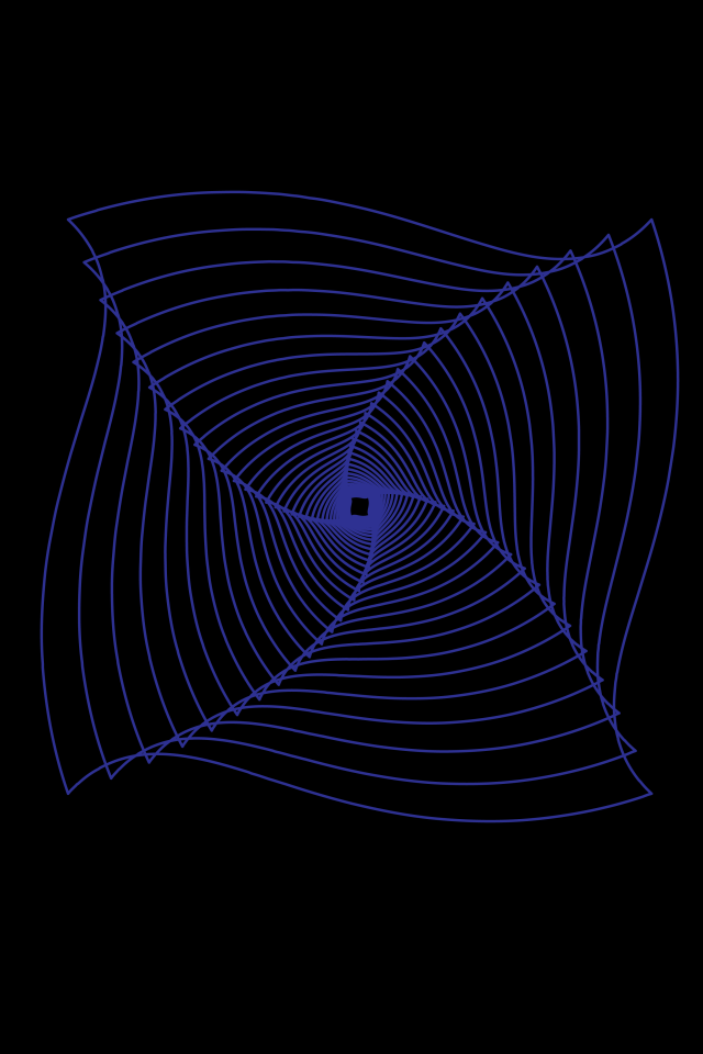 Фиолетовая фрактальная паутина на черном фоне