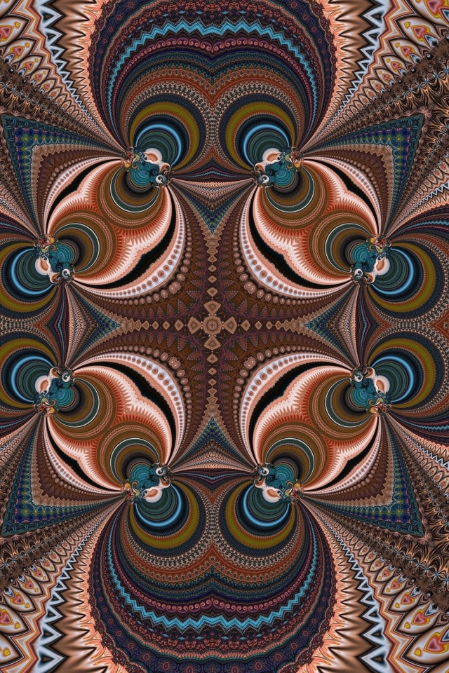 Multicolored beautiful kaleidoscope pattern