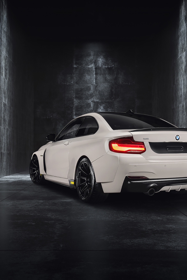 Белый BMW ICON03, 2019 года вид сзади