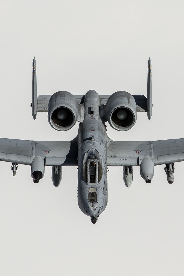 Американский штурмовик Фэйрчайлд Рипаблик A-10 «Тандерболт» II  в небе