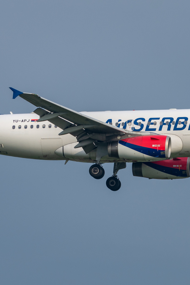 Большой пассажирский Airbus A319-100, авиакомпании Air Serbia
