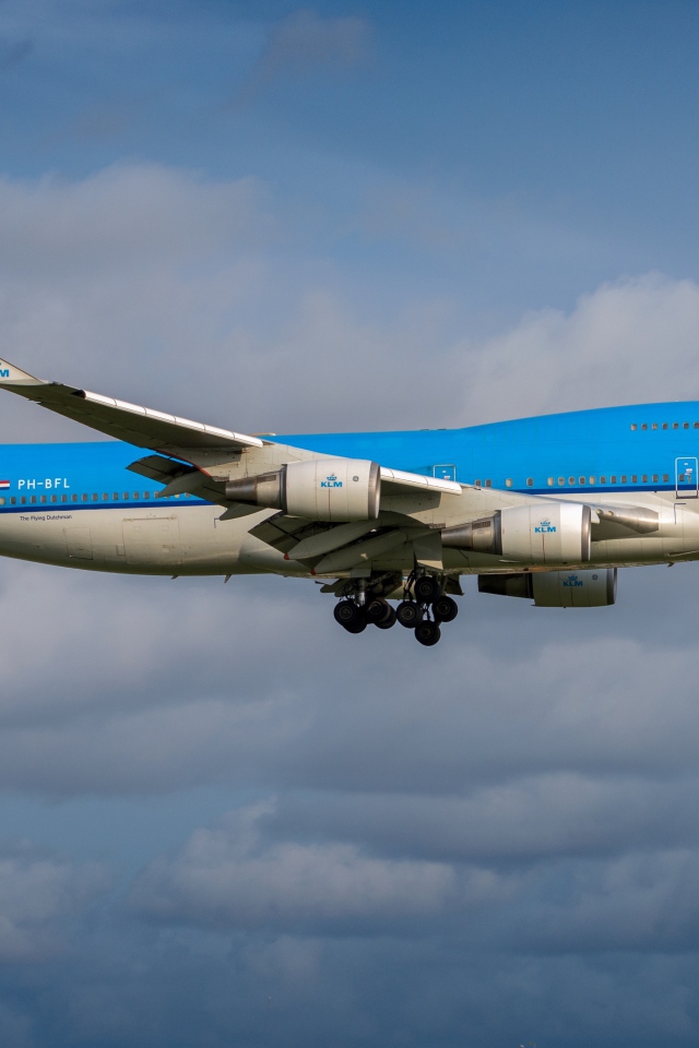 Пассажирский Boeing 747-400 авиакомпании KLM Royal Dutch Airlines