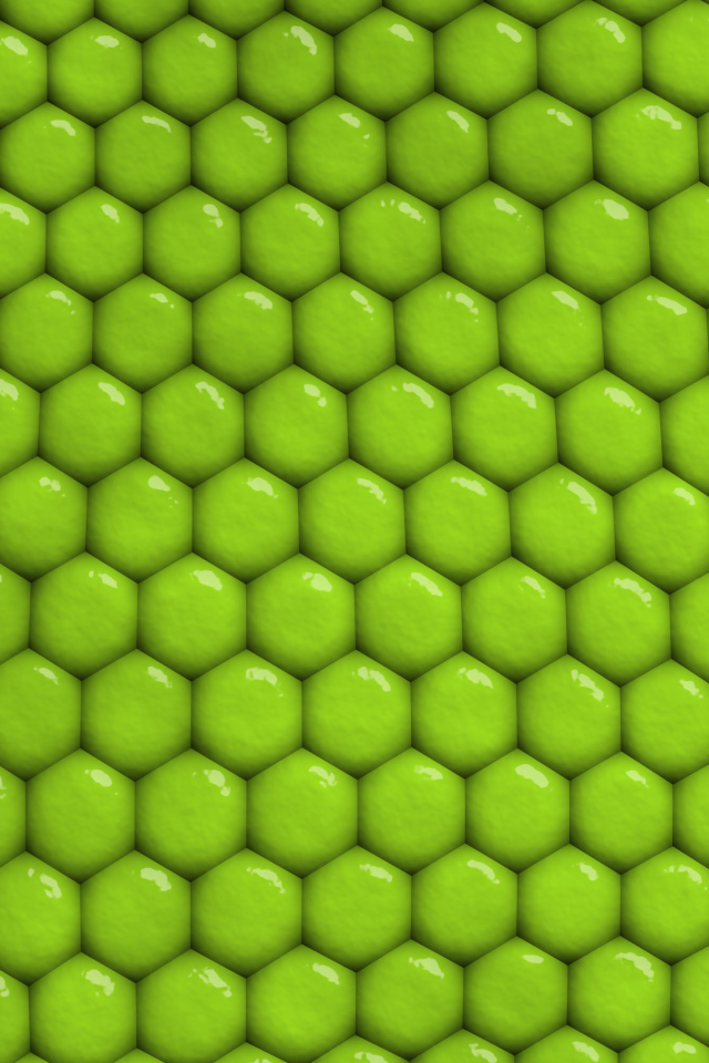 Зеленый фон соты крупным планом