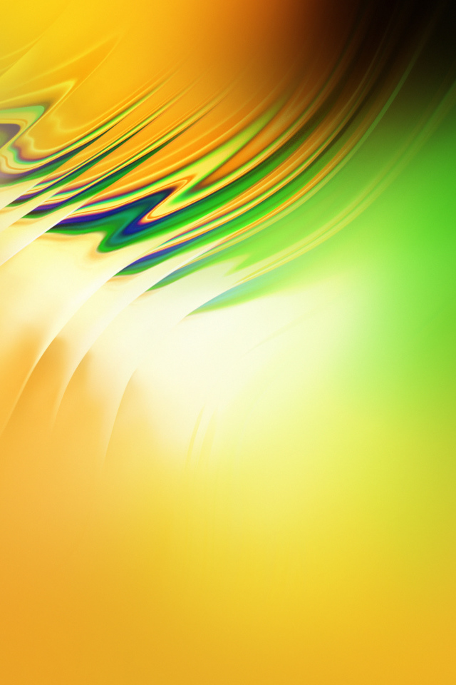 Желтый фон с размытыми волнами 