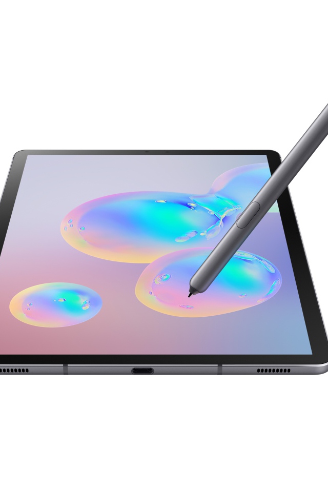 Планшеты Samsung Galaxy Tab S6 на белом фоне