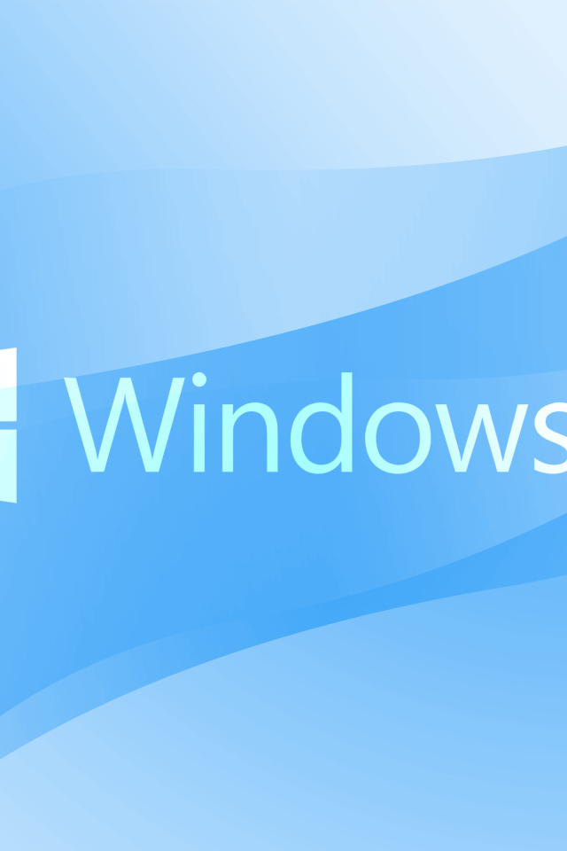 Логотип операционной системы  Windows 10 на голубом фоне