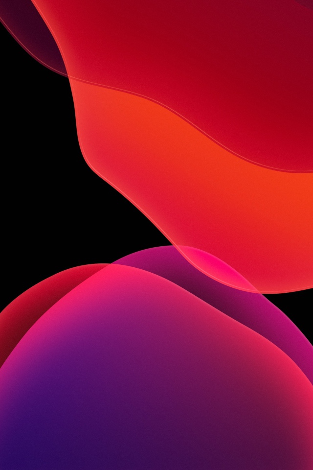 Градиентный рисунок на черном фоне