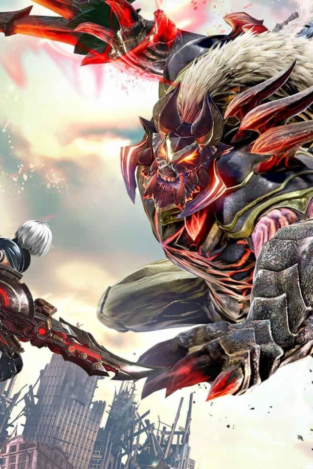 Кадр новой видеоигры God Eater 3, 2019 года