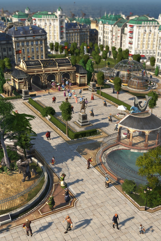 Город в компьютерной игре Anno 1800, 2019 года