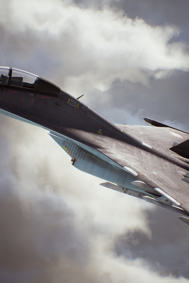 Истребитель из компьютерной игры Ace Combat 7: Skies Unknown, 2019