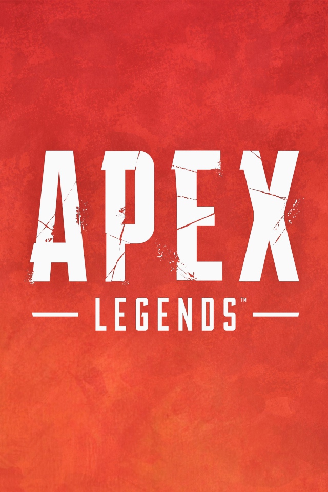 Логотип компьютерной игры Apex Legends на красном фоне