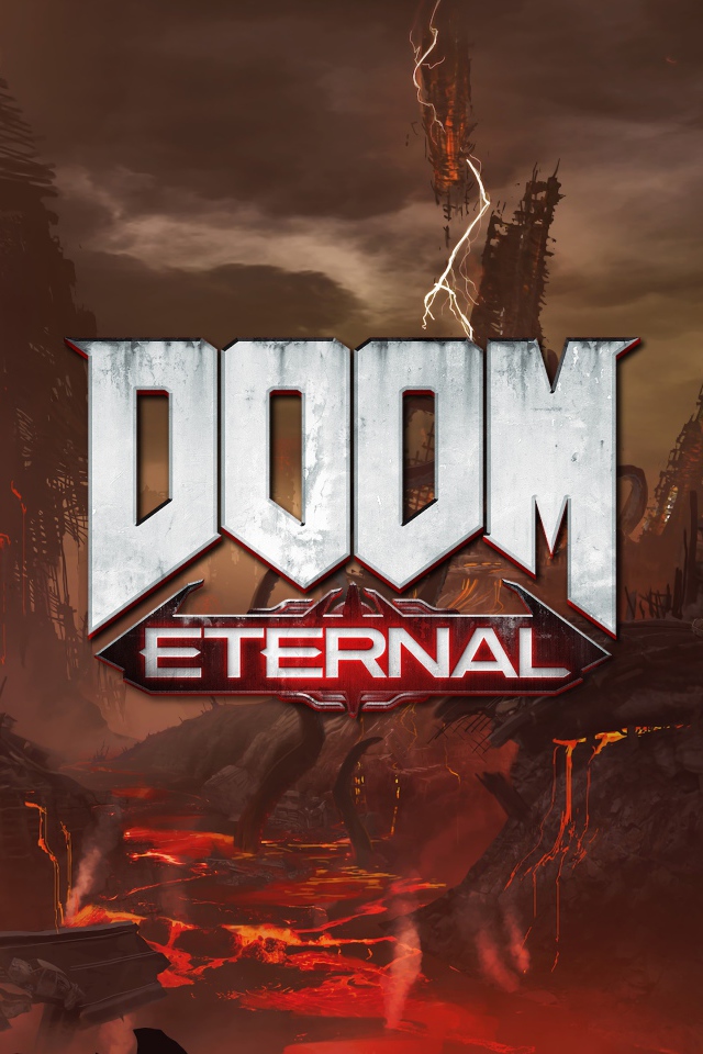 Логотип компьютерной игры Doom Eternal, 2019 года