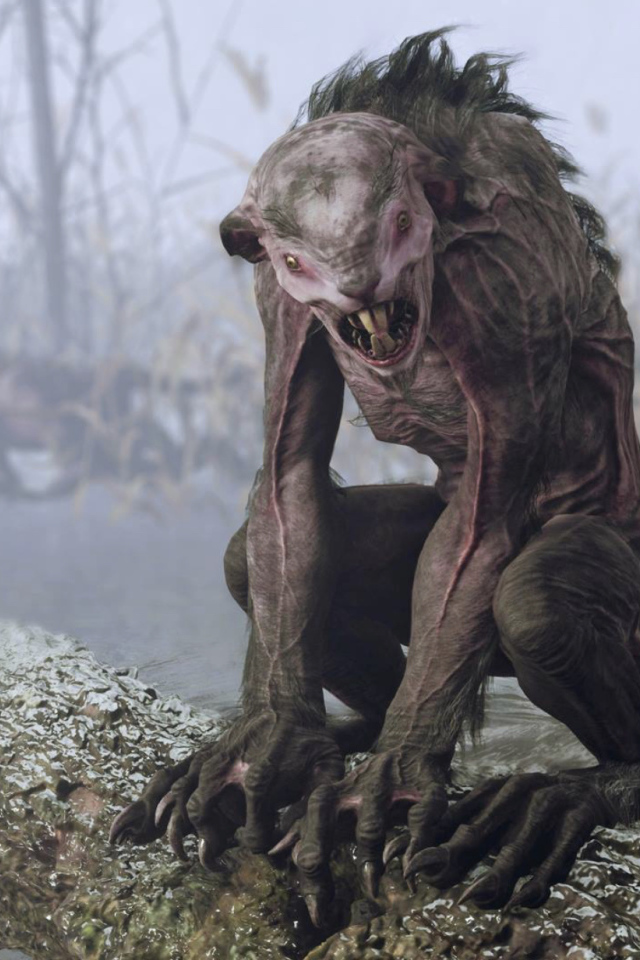 Монстр из компьютерной игры Metro Exodus, 2019 года