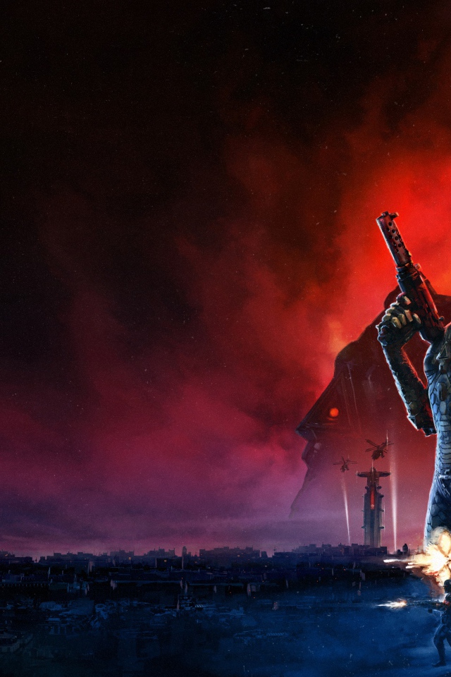 Постер новой компьютерной игры Wolfenstein. Youngblood, 2019