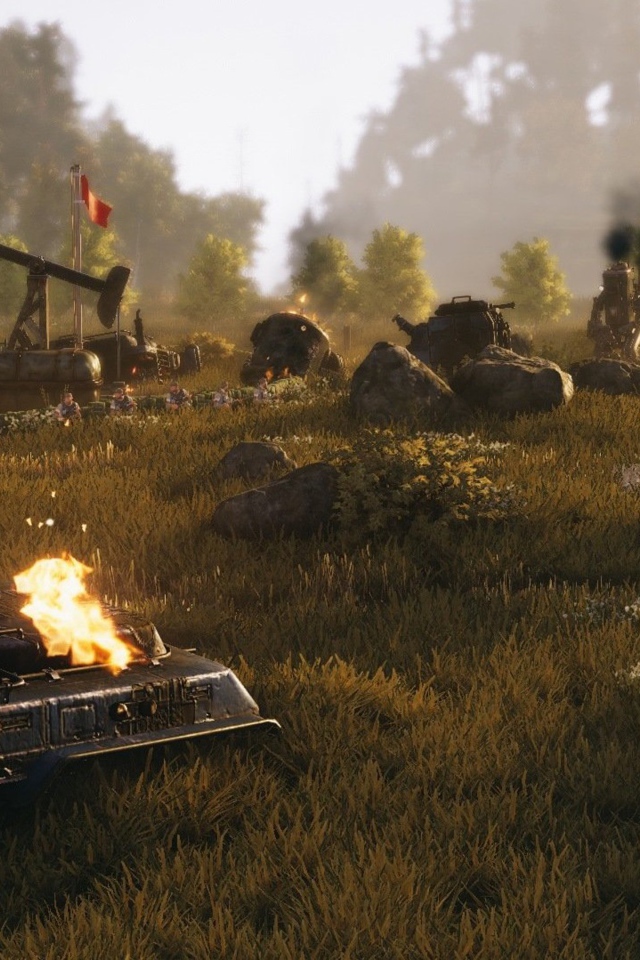 Скриншот видеоигры игры Iron Harvest, 2019 года