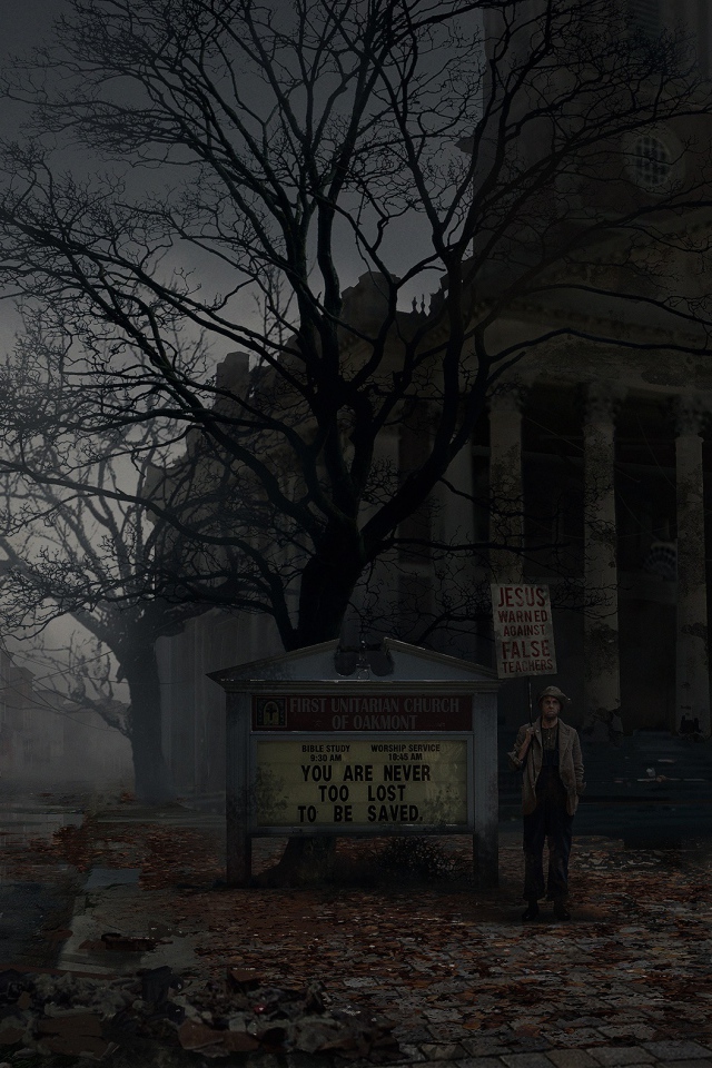 Скриншот компьютерной игры The Sinking City, 2019 года