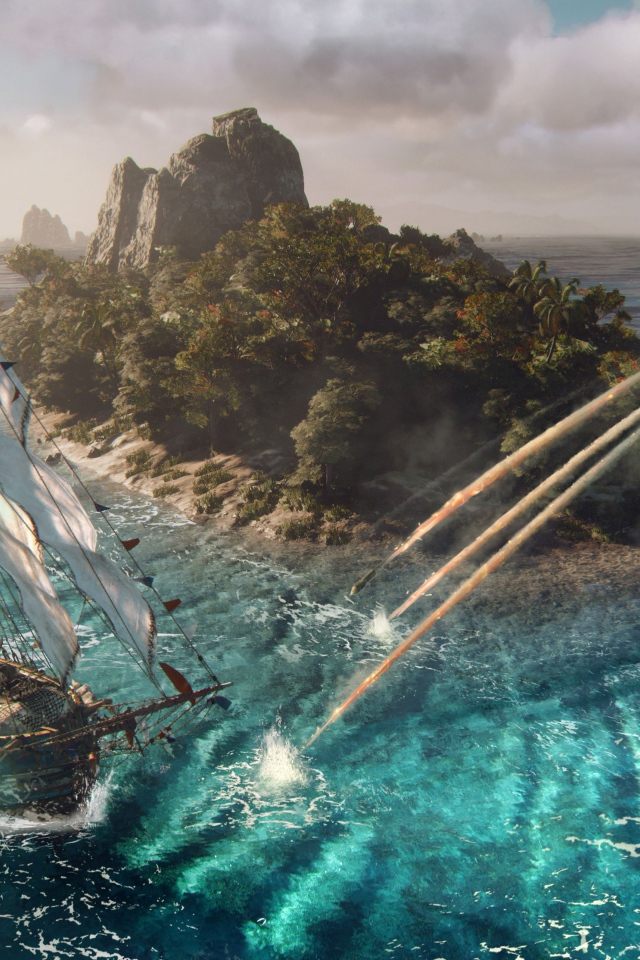 Морская баталия в компьютерной игре Skull & Bones, 2019 года