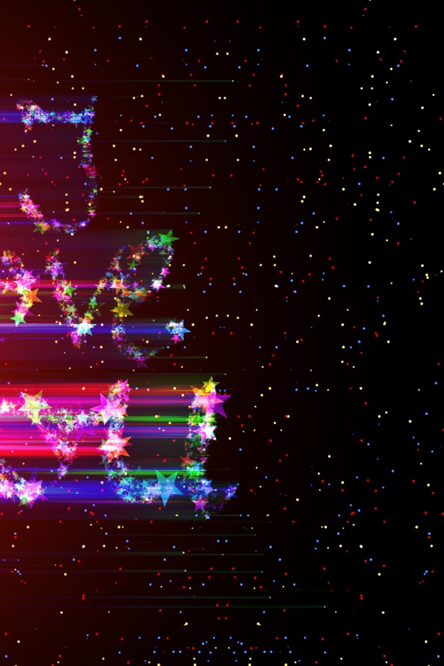 Блестящая надпись я тебя люблю на черном фоне