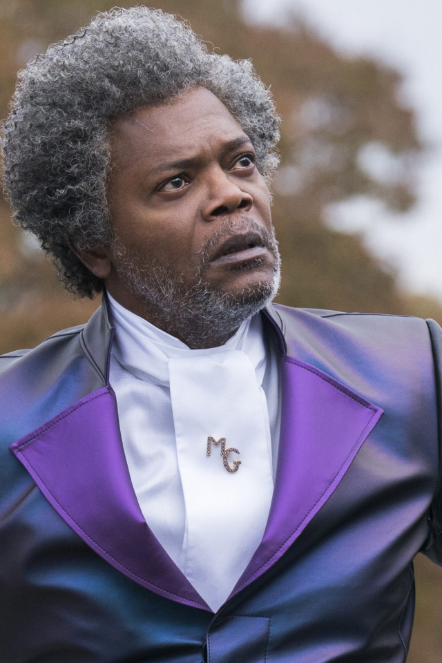 Актер Сэмюэл Лерой Джексон в фильме Стекло, 2019