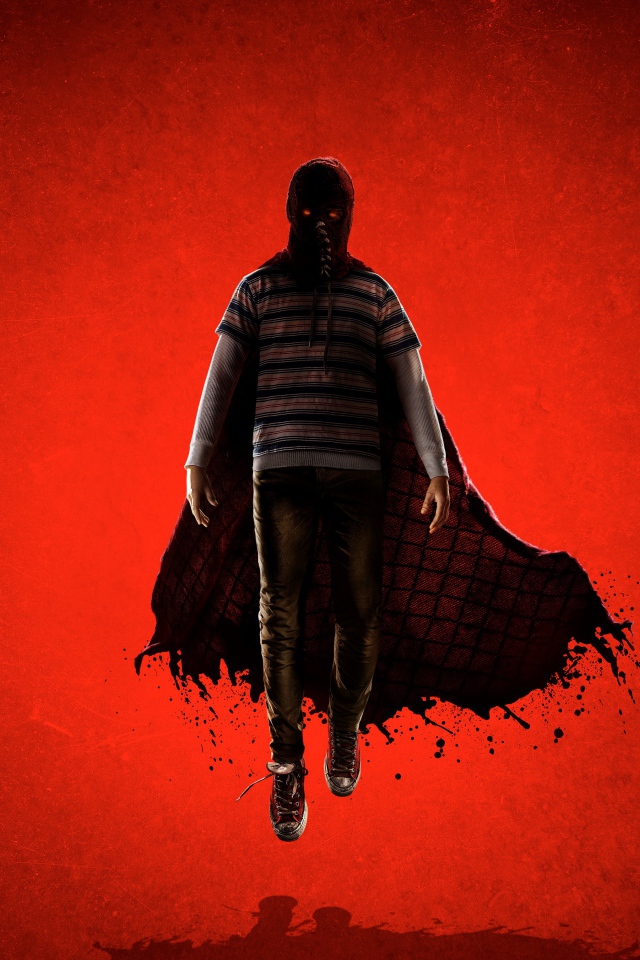 Персонаж фильма Гори, гори ясно на красном фоне