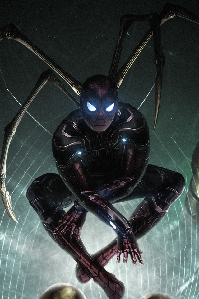 Персонаж Железный Паук крупным планом