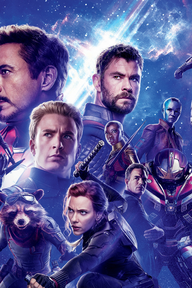 Постер с главными героями фильма  Мстители: Финал, 2019 