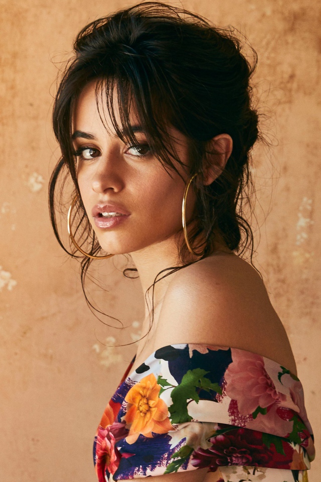 Красивая кареглазая брюнетка, певица Камила Кабельо