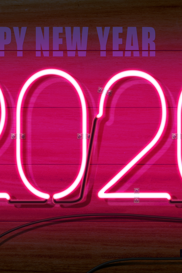 Надпись 2020 на деревянном фоне